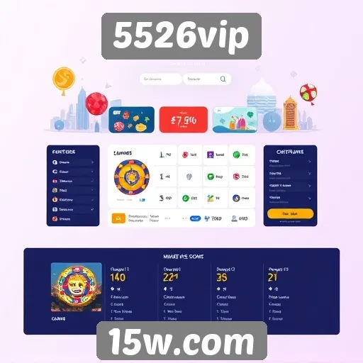 Interface do usuário do site 5526vip